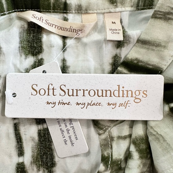 NEW Soft Surroundings Melody Maxi Dress Green Tye Die-Size Medium - Picture 6 of 11